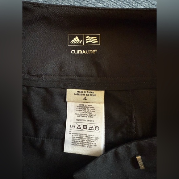 Adidas Climalite Golf Shorts Woman’s SZ 4 Black Pockets Athletic 5 Inch Inseam - Picture 5 of 10